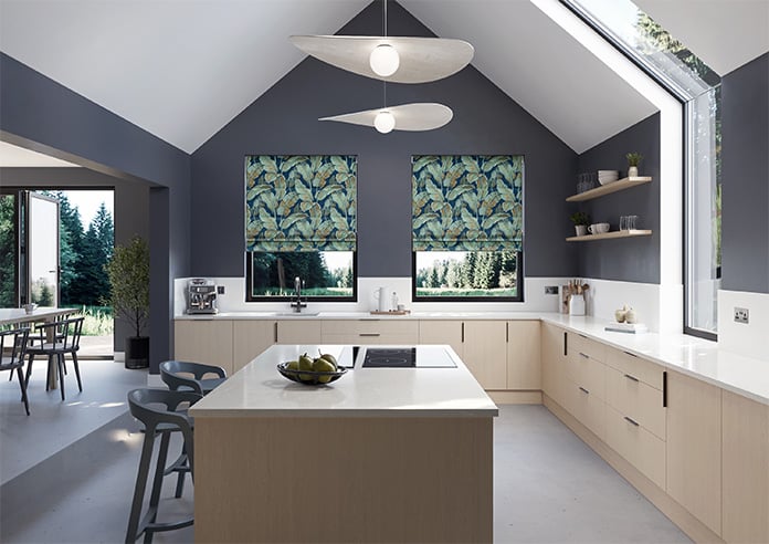 Nicobar, Blue Lagoon - Motorised Roman Blind - Image 8